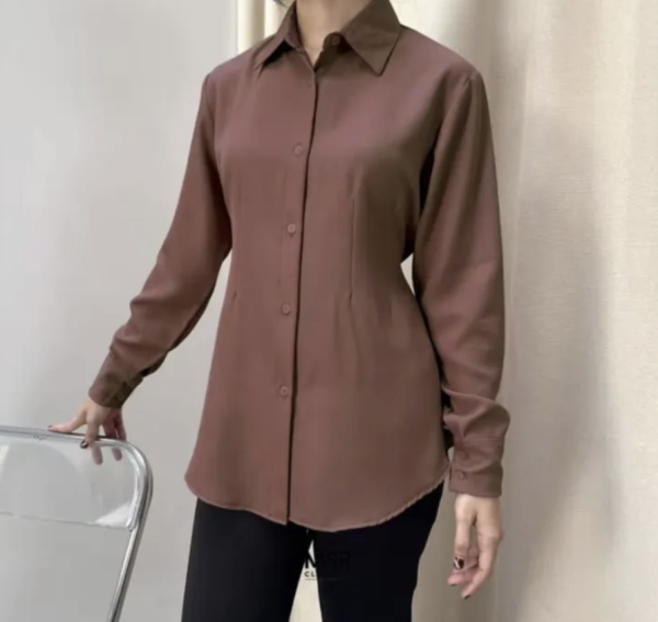 Kemeja wanita terbaru 2025 dewasa viral tiktok lengan panjang fit body style korea blus wanita kekinian Kemeja kerja wanita