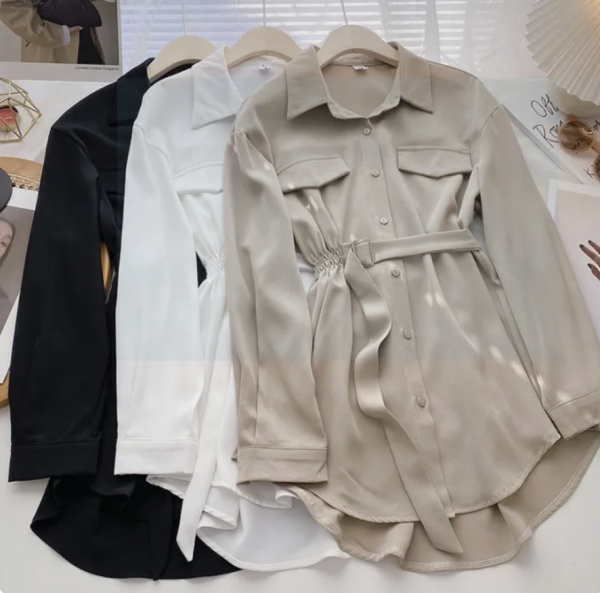 KEMEJA WANITA / OLIVIA LONG SLEEVE / KEMEJA WANITA LENGAN PANJANG / KEMEJA KOREAN STYLE